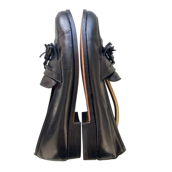 Salvatore Ferragamo Men\'s Size 10.5 Leather Tassel Loafers Super Prime Natural main image 5